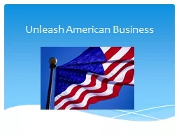 Unleash American Business