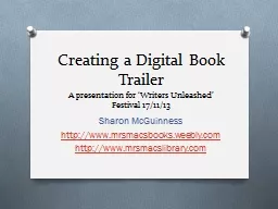 Creating a Digital Book Trailer