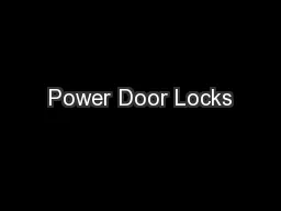 Power Door Locks