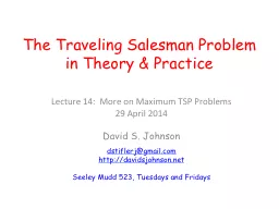 The Traveling Salesman Problem in Theory & Practice