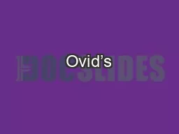 Ovid’s
