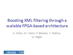 Boosting XML filtering through a scalable FPGA-based archit