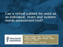 Can a virtual patient be used as an individual, team and sy