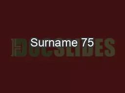 Surname 75