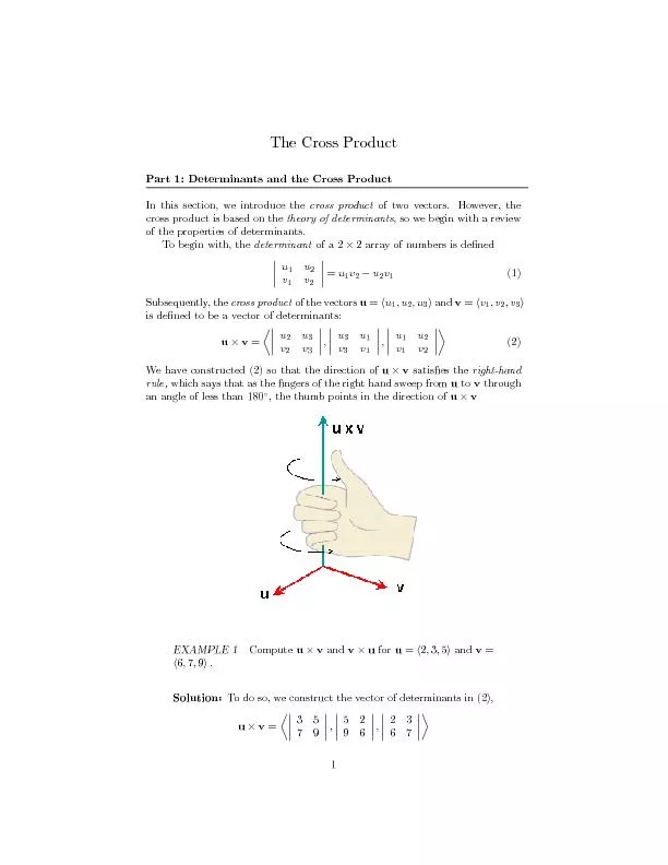 andthenweuse(1)toevaluatethedeterminants:uv=h39�75;56�92;27�63i