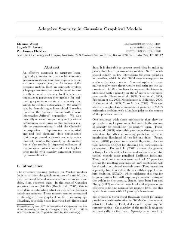 AdaptiveSparsityinGaussianGraphicalModels