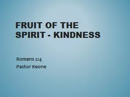 Fruit of the Spirit -
