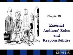 External Auditors’ Roles and Responsibilities