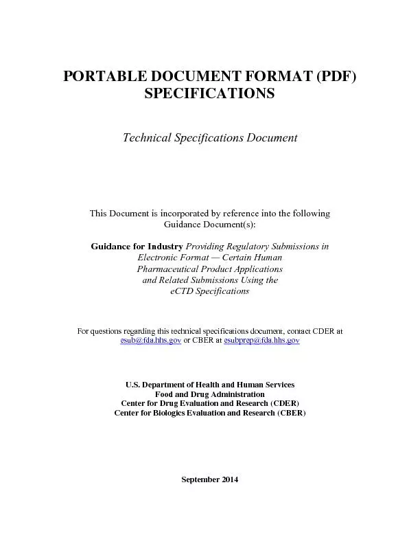 PORTABLE DOCUMENT FORMAT (PDF)SPECIFICATIONS7HFKQLFDO6SHFLILFDWLRQV&