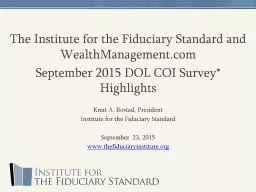 The Institute for the Fiduciary Standard and