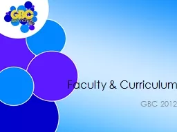 Faculty & Curriculum