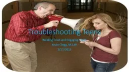 Troubleshooting Teens