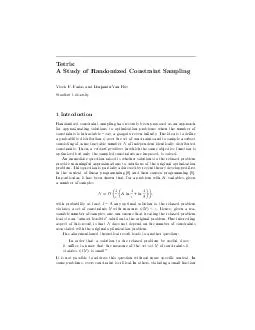 Tetris A Study of Randomized Constraint Sampling Vivek F