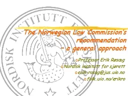 The Norwegian Law Commission’s