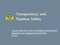 Transparency and Pipeline Safety