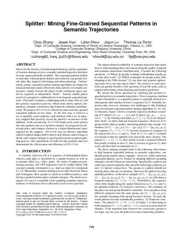 Figure1:Semantictrajectoriesofo1;o2;:::;o5andanexamplene-grainedseque