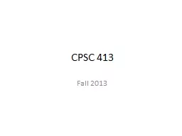 CPSC 413
