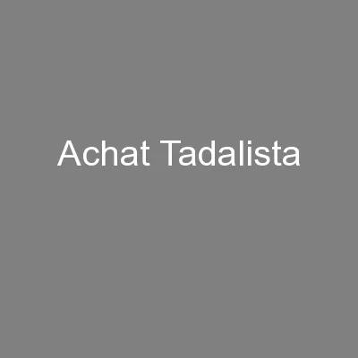 Achat Tadalista