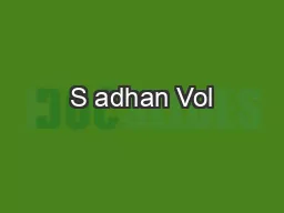 S adhan Vol