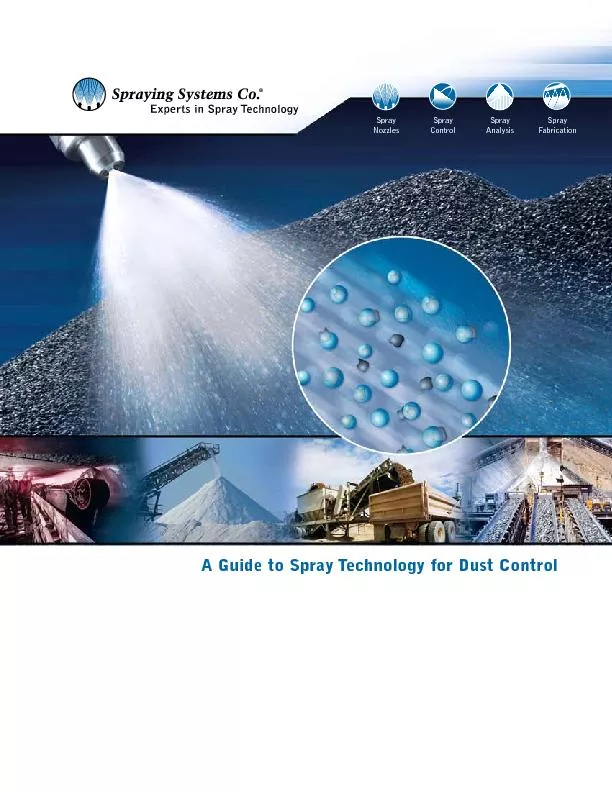 A Guide to Spray Technology for Dust Control