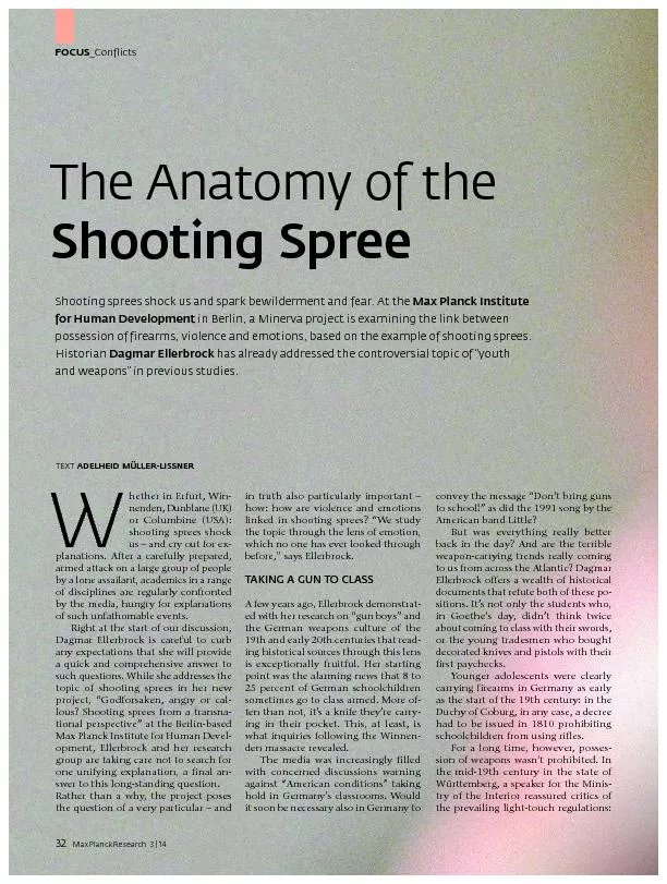 Shooting sprees shock us and spark bewilderment and fear. At the 
...