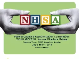 1 Federal Update & Reauthorization