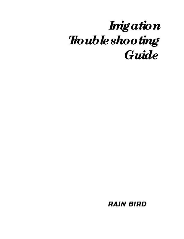 Irrigation                                            RAIN BIRDRAIN BI