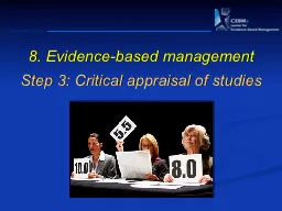 8 . Evidence-based management