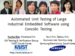 Automated Unit Testing of Large Industrial Embedded Softwa