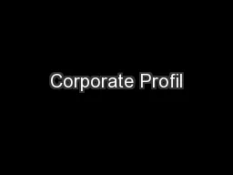 Corporate Profil