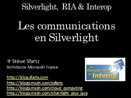 Silverlight, RIA &