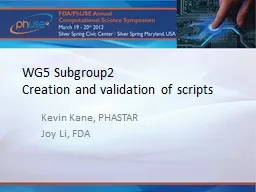 WG5 Subgroup2