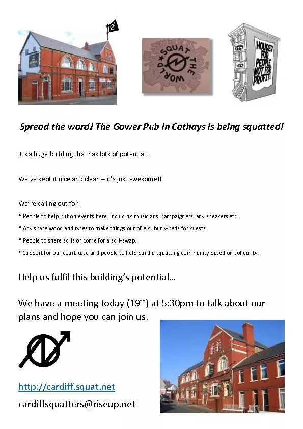 Spread the word! The Gower Pu
