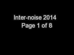 Inter-noise 2014  Page 1 of 8