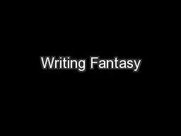 Writing Fantasy