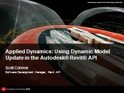 Applied Dynamics: Using Dynamic Model Update in the Autodes