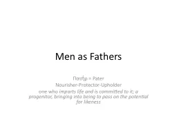 Men as Fathers