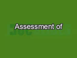 Assessment of