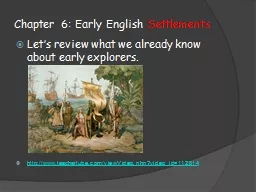 Chapter 6: Early English
