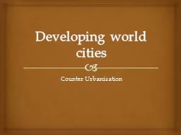 Developing world cities