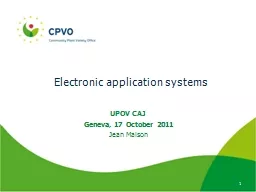 Electronic application systems