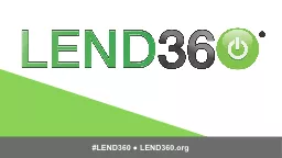 #LEND360 ● LEND360.org