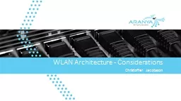 WLAN Architecture - Considerations