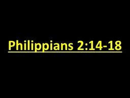 Philippians 2:14-18
