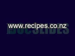 www.recipes.co.nz