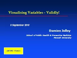 Visualising Variables – Validly!