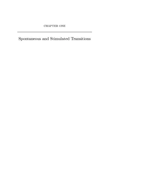 SpontaneousandStimulatedTransitions
