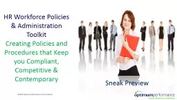 HR Workforce Policies & Administration Toolkit
