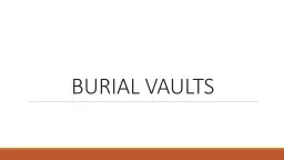 BURIAL VAULTS
