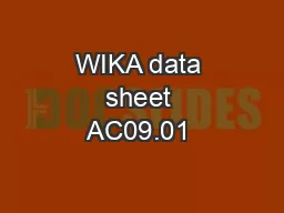 WIKA data sheet AC09.01 ∙ 07/2015Page 3 of 3